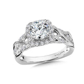 Diamond Halo Engagement Ring